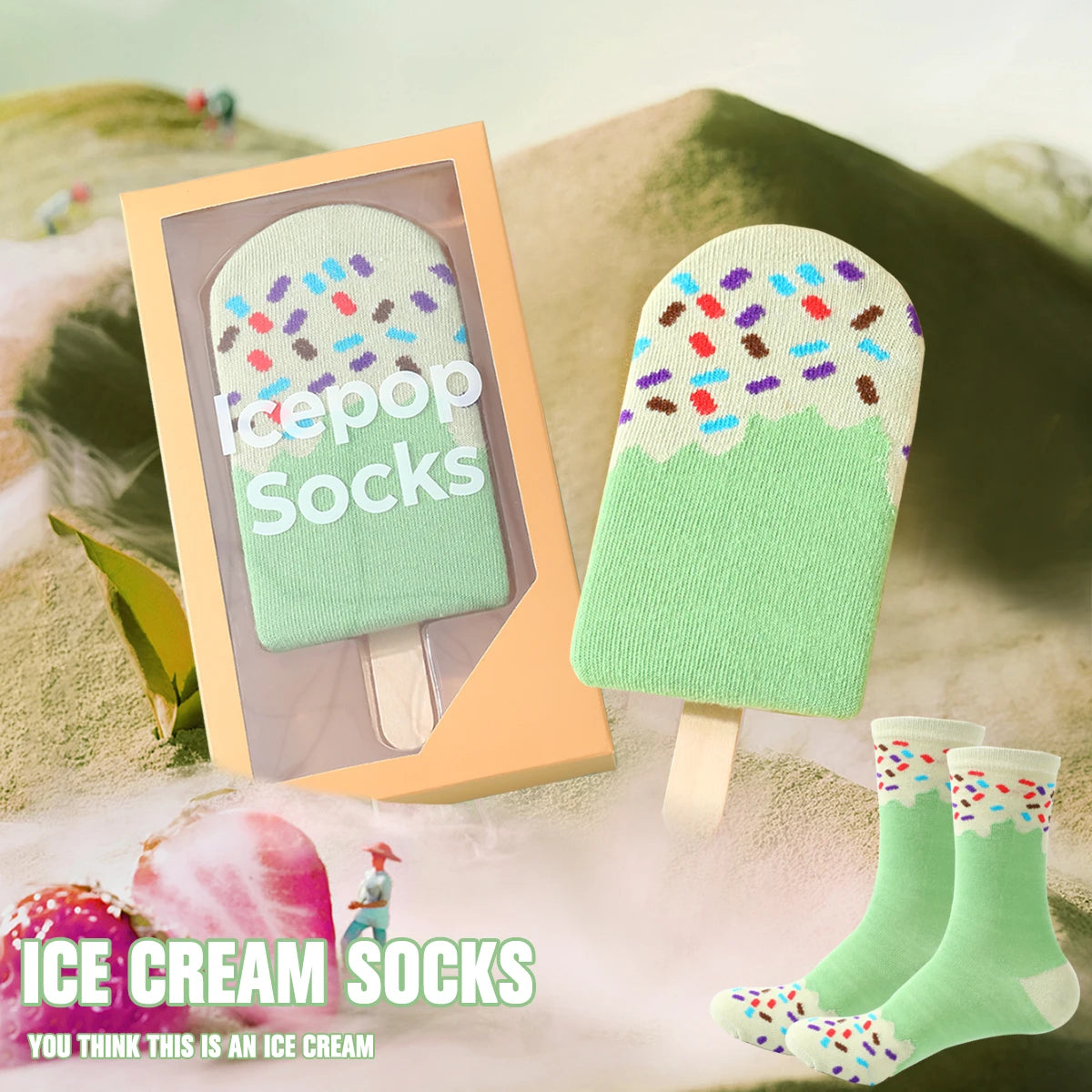 Ice Lolly Mint with Cream