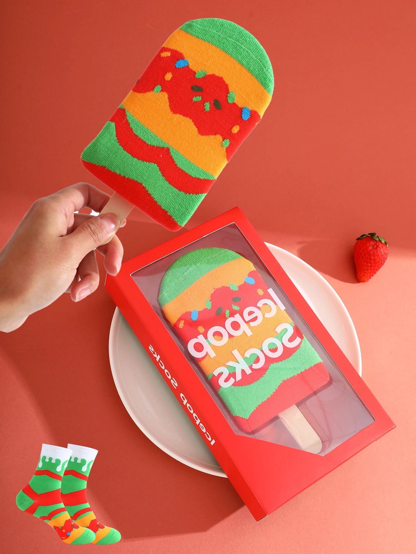 Tropical Fruits Ice Lolly Socks