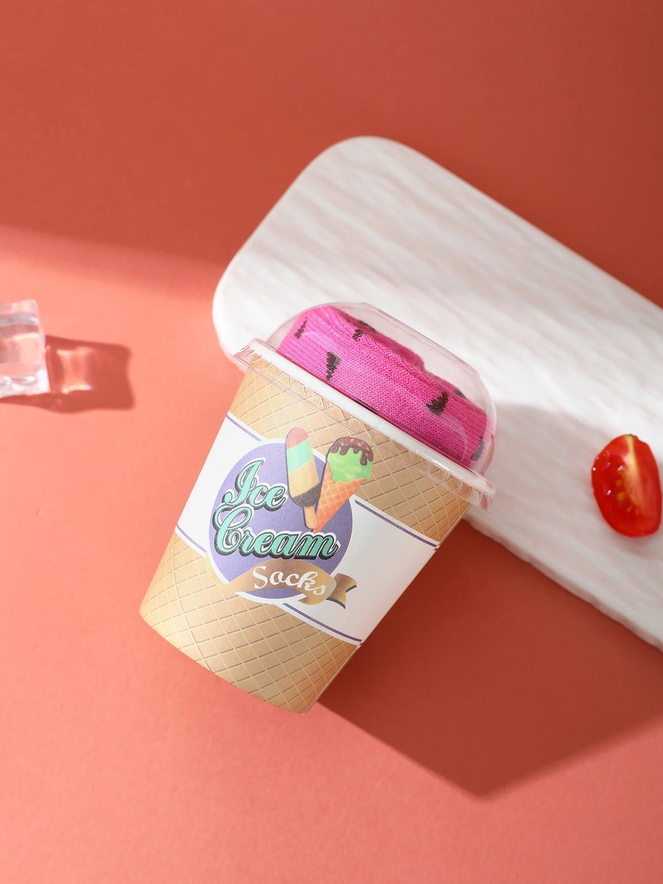 Dragon Fruit Ice Cream Socks