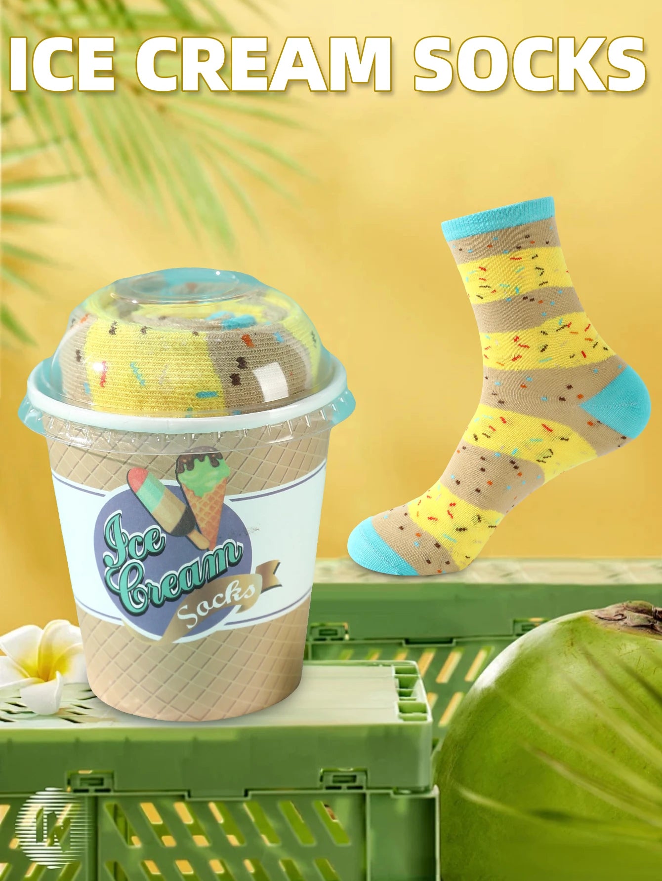 Ice Cream Banana socks