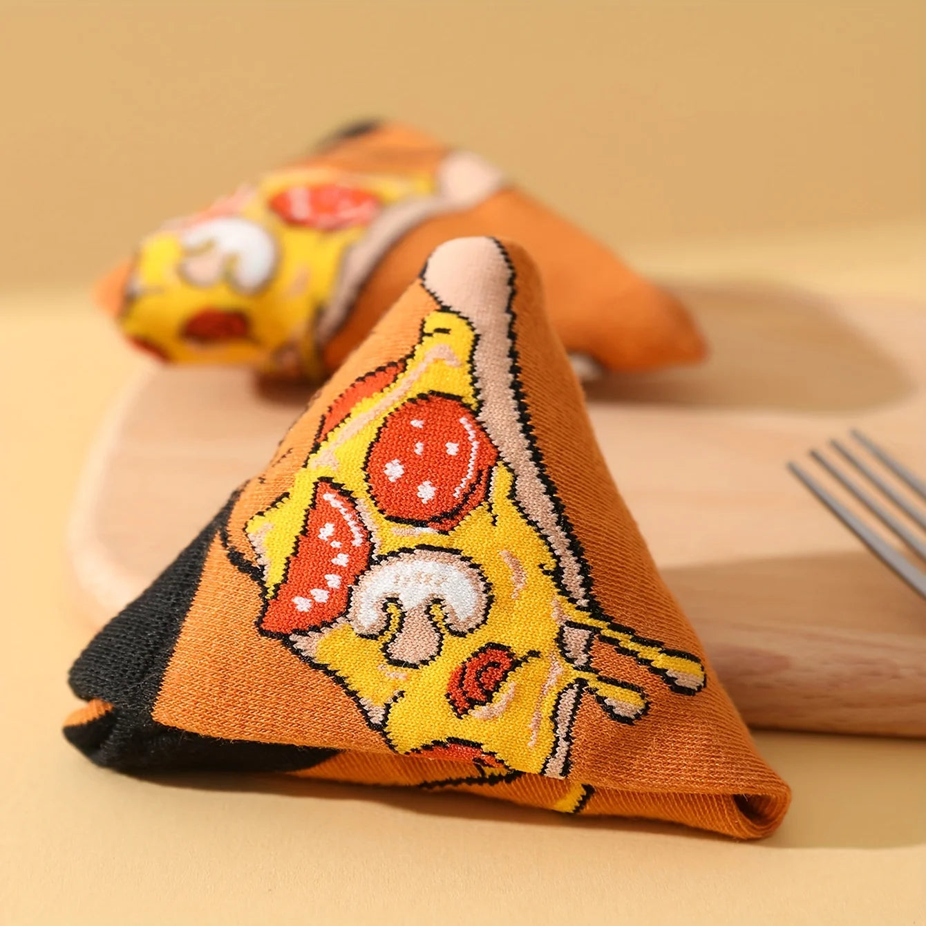Pepperoni, Tomato and Mushroom Pizza Socks