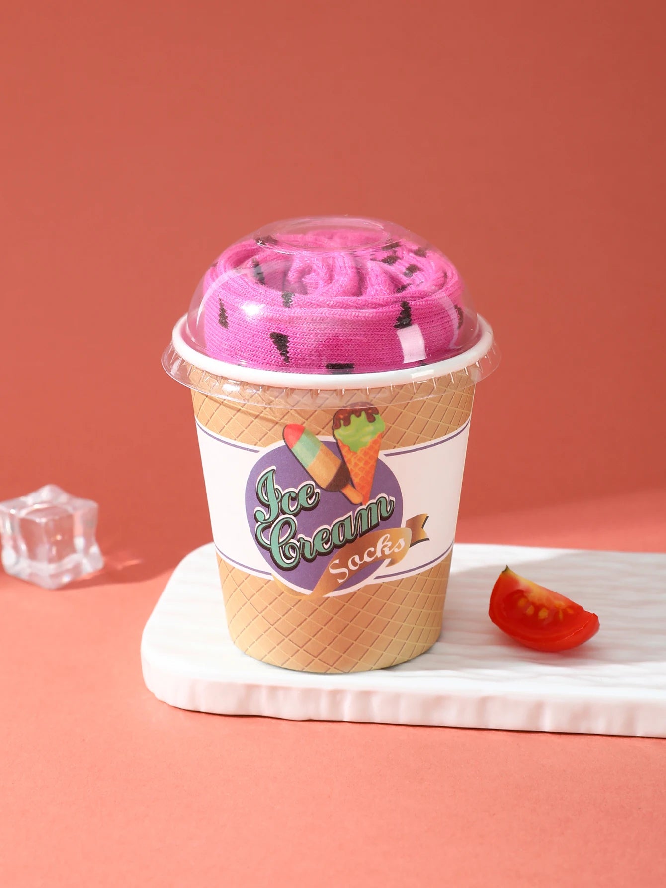 Dragon Fruit Ice Cream Socks