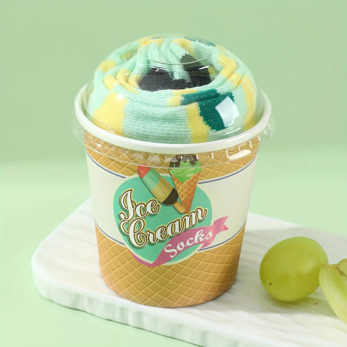 Lemon Ice Cream Sock