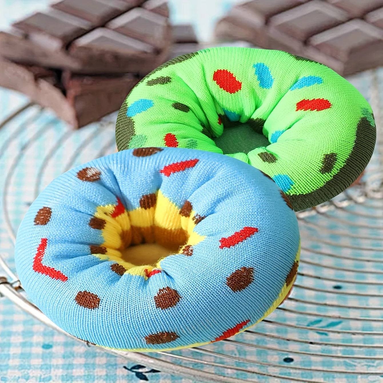 Green Apple & Tutti Frutti Donuts Socks (2 pairs)