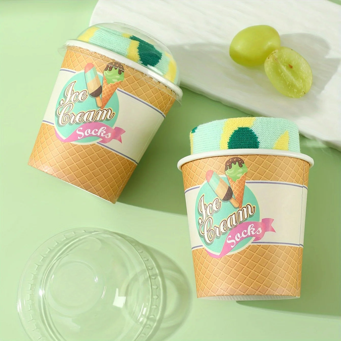 Lemon Ice Cream Sock
