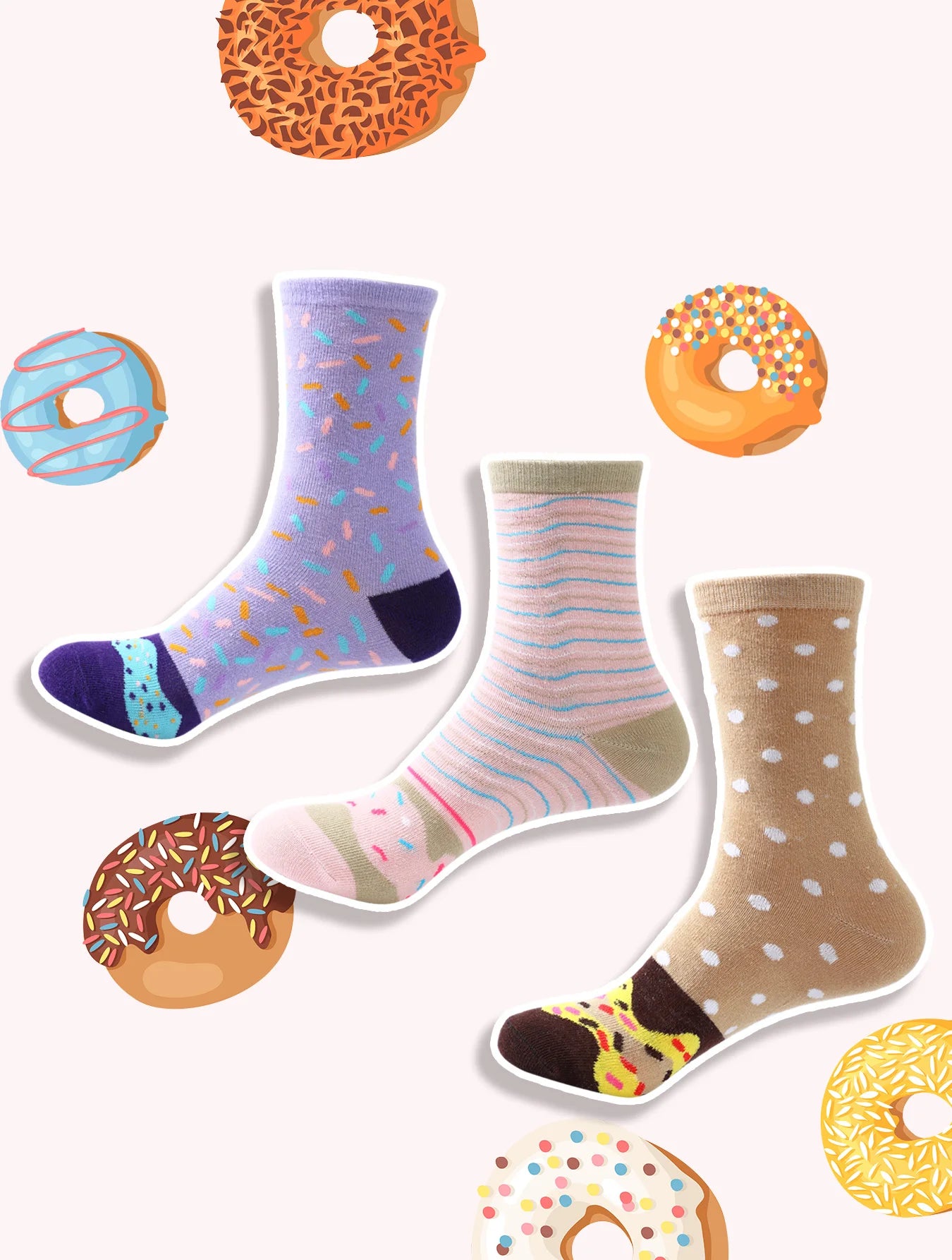 Donut Socks (3 pairs)