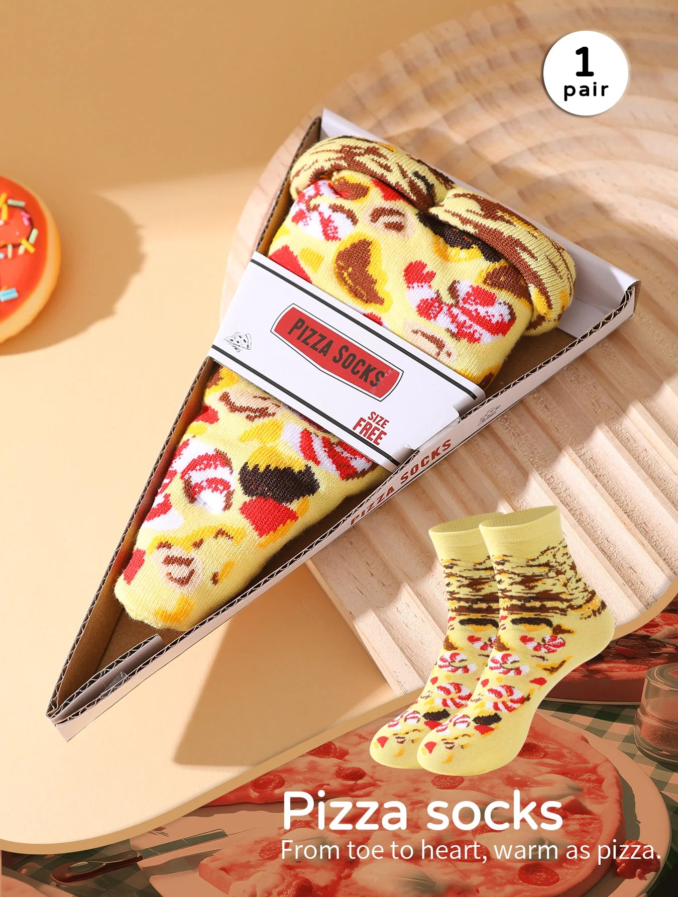 Pizza Socks (Thin Box)