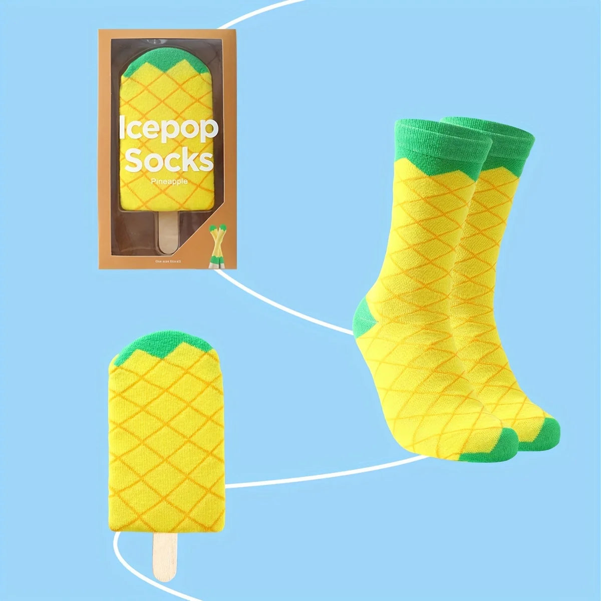 Pineapple Ice Lolly socks