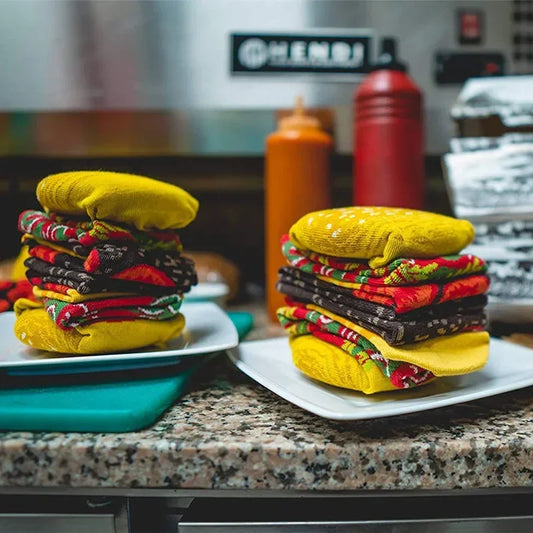 Hamburger Socks (2 pairs)