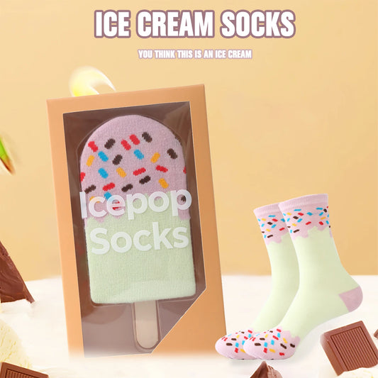 Strawberry and Milk Ice Lolly Socks