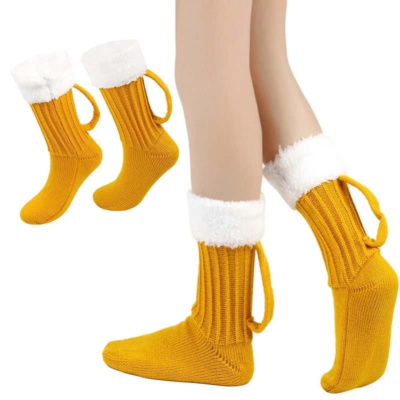 3D Beer Mug Socks