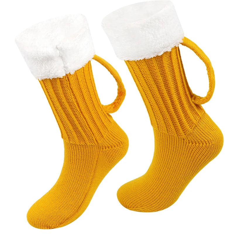 3D Beer Mug Socks